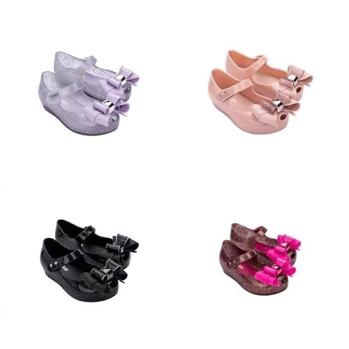 Melissa children's shoes 2024 new children's sandals bow princess single shoes soft sole jelly shoes mother-daughter parent-child style
