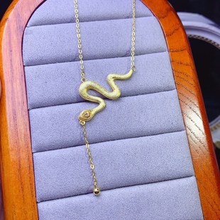 New natural citrine necklace S925 silver inlaid main stone 3*4mm Joker net red explosions women's jewelry wholesale