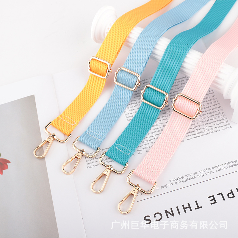 Backpack Strap Replacement 2.5cm Solid Color Versatile Thin Strap Wholesale Backpack Replacement Strap