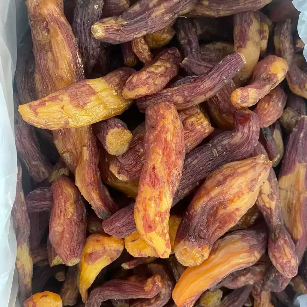 带皮小香薯带皮香薯干倒蒸干代餐番薯干红薯干原味20斤代餐批发