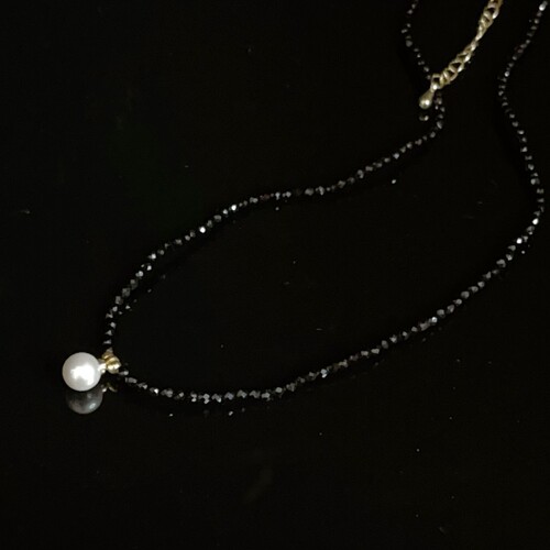 Black Crystal Square Sapphires Luxury High-End Lock Necklace Influencer Style Instagram Dark Design Trendy Chain Simple
