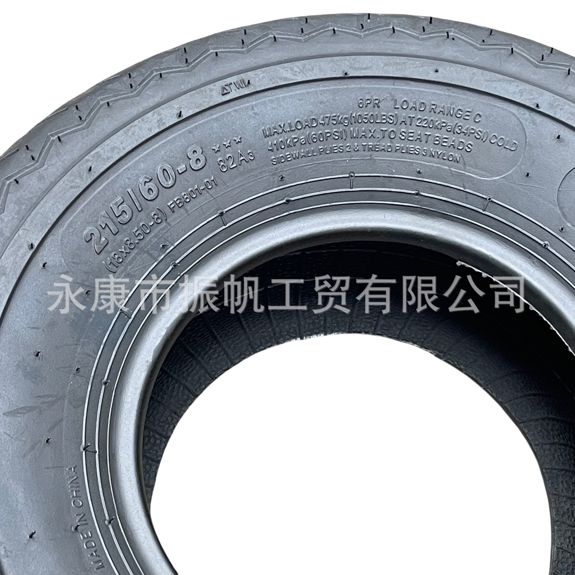 Neumáticos de carro de golf 18X8.50-8 pulgadas coche de patrulla eléctrico coche de turismo 215 / 60-8 neumáticos 6 capas