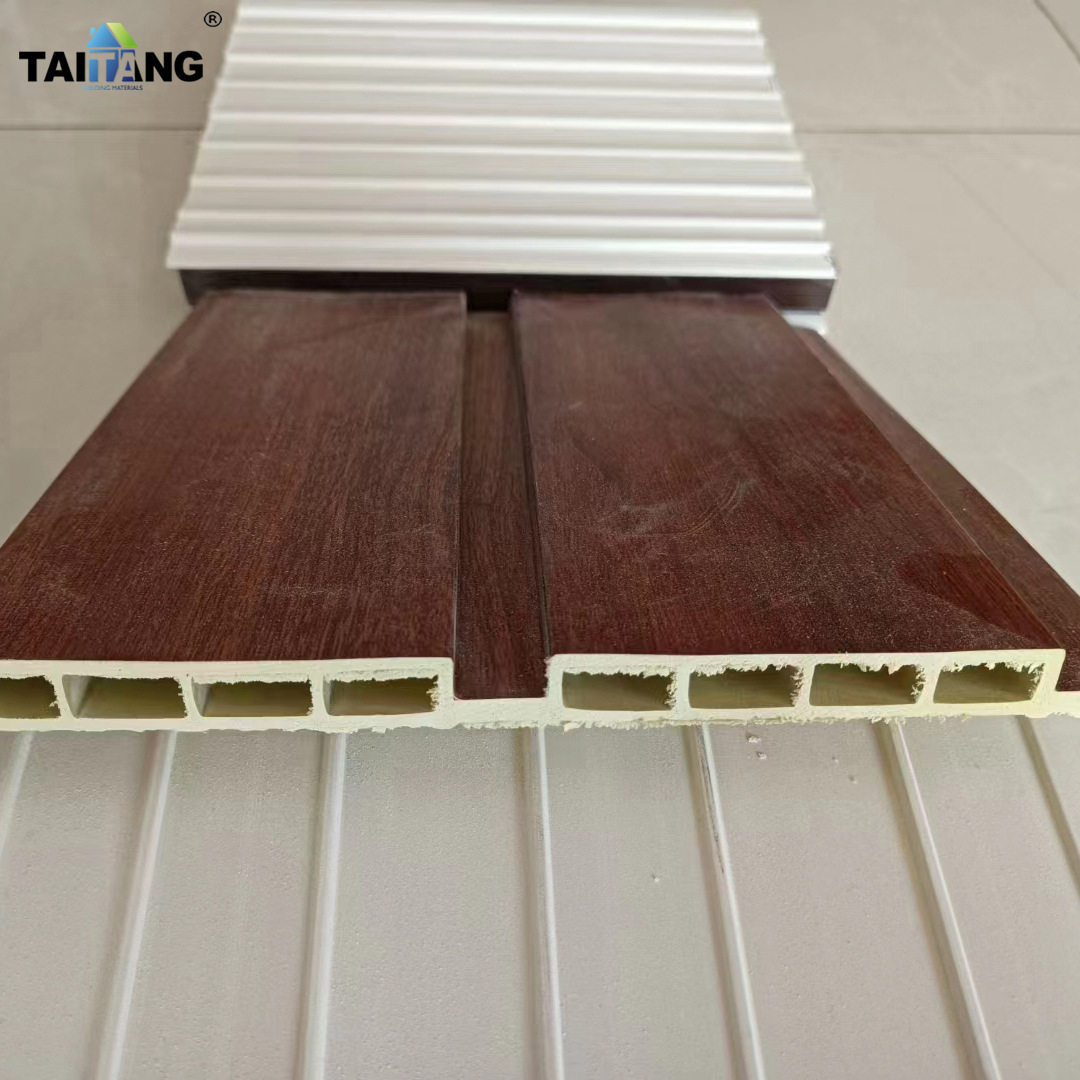 WPC madera ecológica 170 tablero de rejilla de red rejilla de plástico de madera pared de fondo tablero de pared decorativo madera ecológica tablero de gran muralla