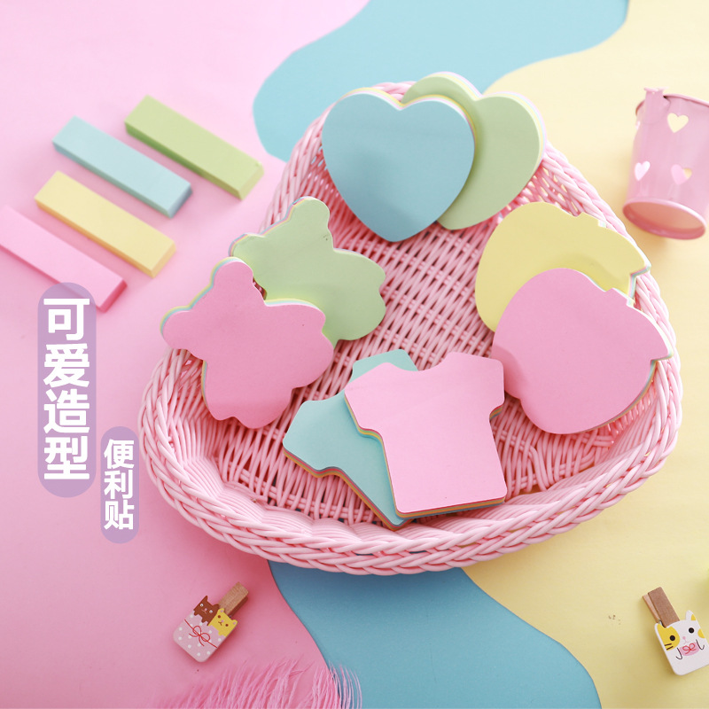 포스트잇 노트 사무실 크리에이티브 노트 북 N 포스트잇 노트 종이 컬러 노트 만화 각 100 매