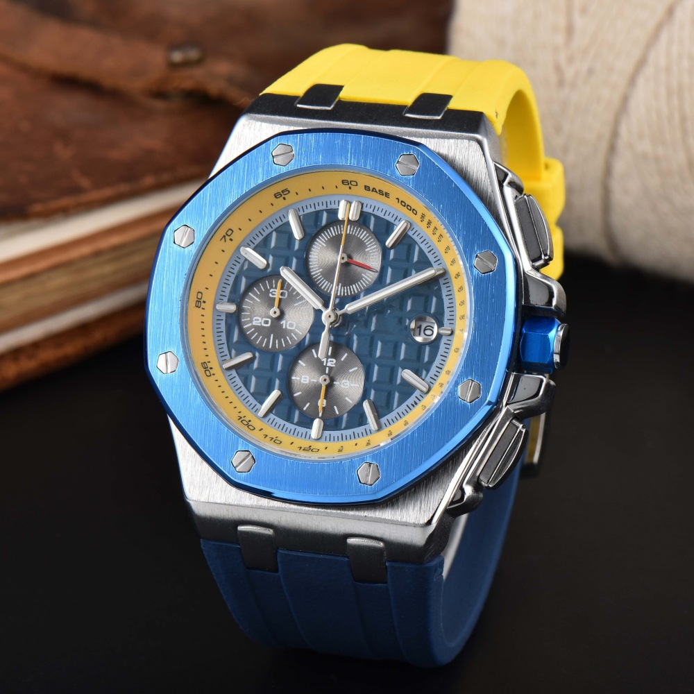 Factory in stock wholesale A foreign trade hot six-pin running seconds fashion atmospheric business quartz watches men's watches women