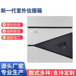 Factory Direct Sales Metal Mailbox European-Style Wall-Mounted Villa Home Mailbox Newspaper Box Xhw091 Dedicated for Villa Entrance
