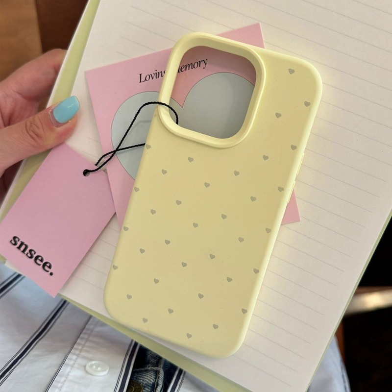 液体シリコーンソリッドカラーラブアップル 15 携帯電話ケース iPhone14promax 新しい落下防止 13 女の子に適しています|undefined