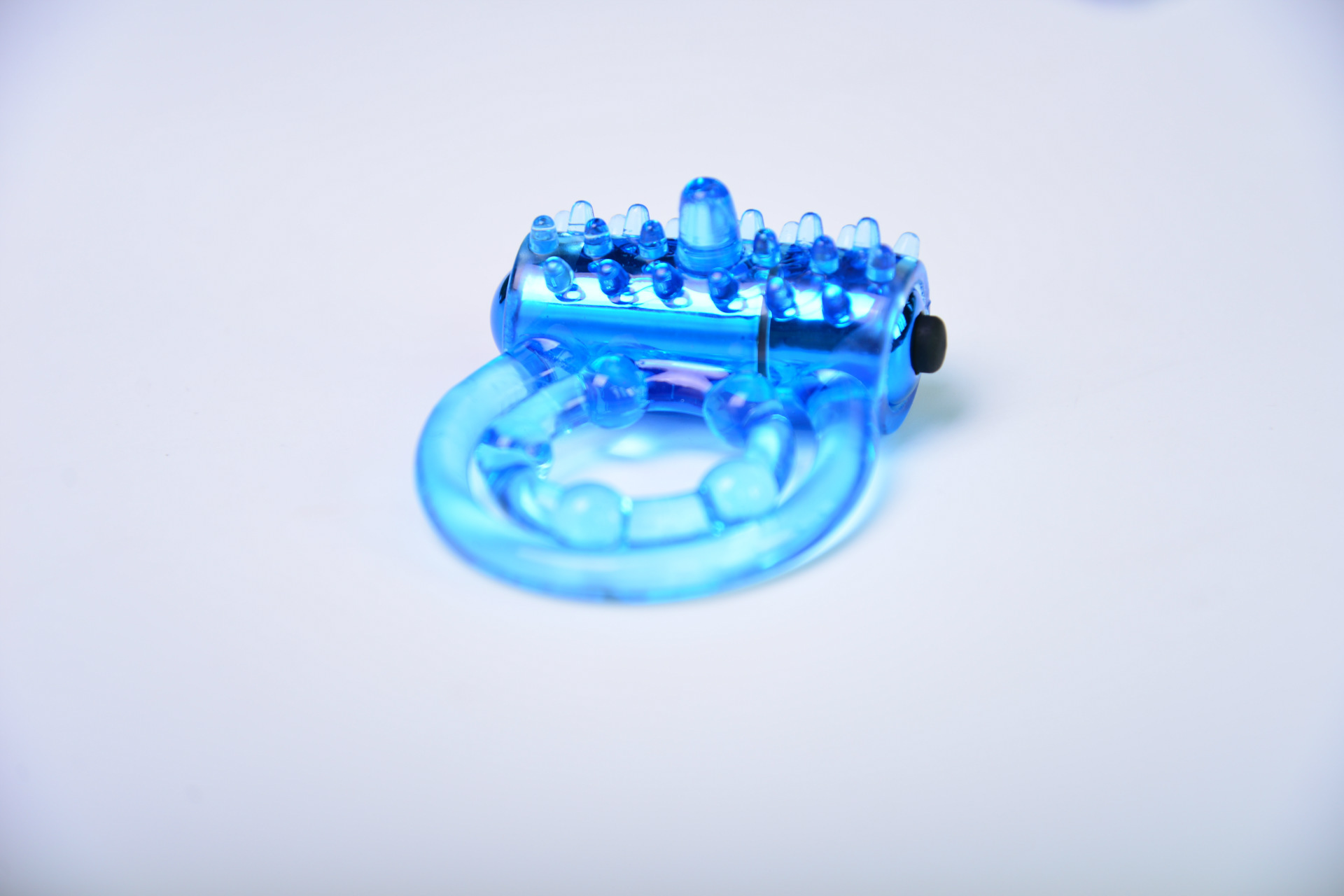 Yuechao Concentric Dual Delay Ring, TPE Cock Ring for Longer Lasting, Classic Blue Model — detail image 7