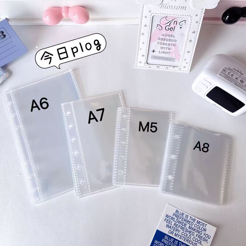 A8A7A6M5 High-Definition Transparent Refillable Inner Pages Celebrity Card Thickened Card Page Holder Insert Card 3inch Photo Card Album
