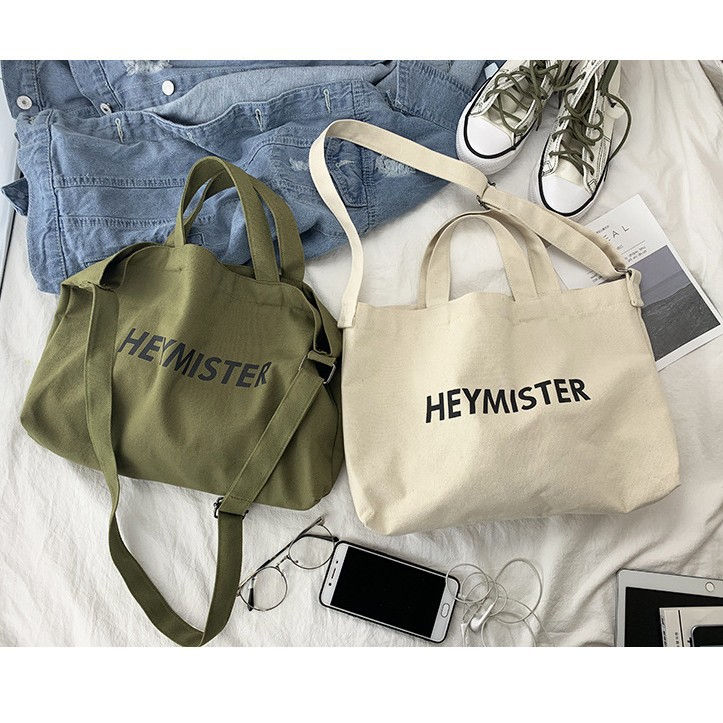 Bolsa de hombro crossbody bolsa de lona neutral calle bolsa de estudiante de gran capacidad casual bolsa de lona de la marca de moda artística ins