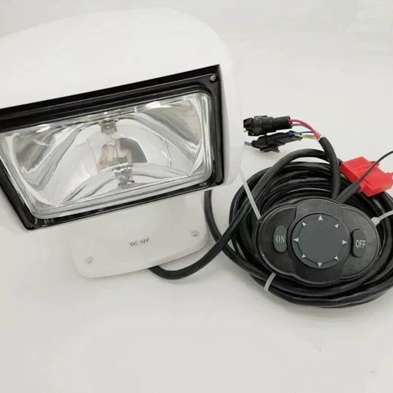Морской яхтенный прожектор с дистанционным управлением, галогенная лампа 100 Вт, скоростной катер, фара для освещения рыбалки