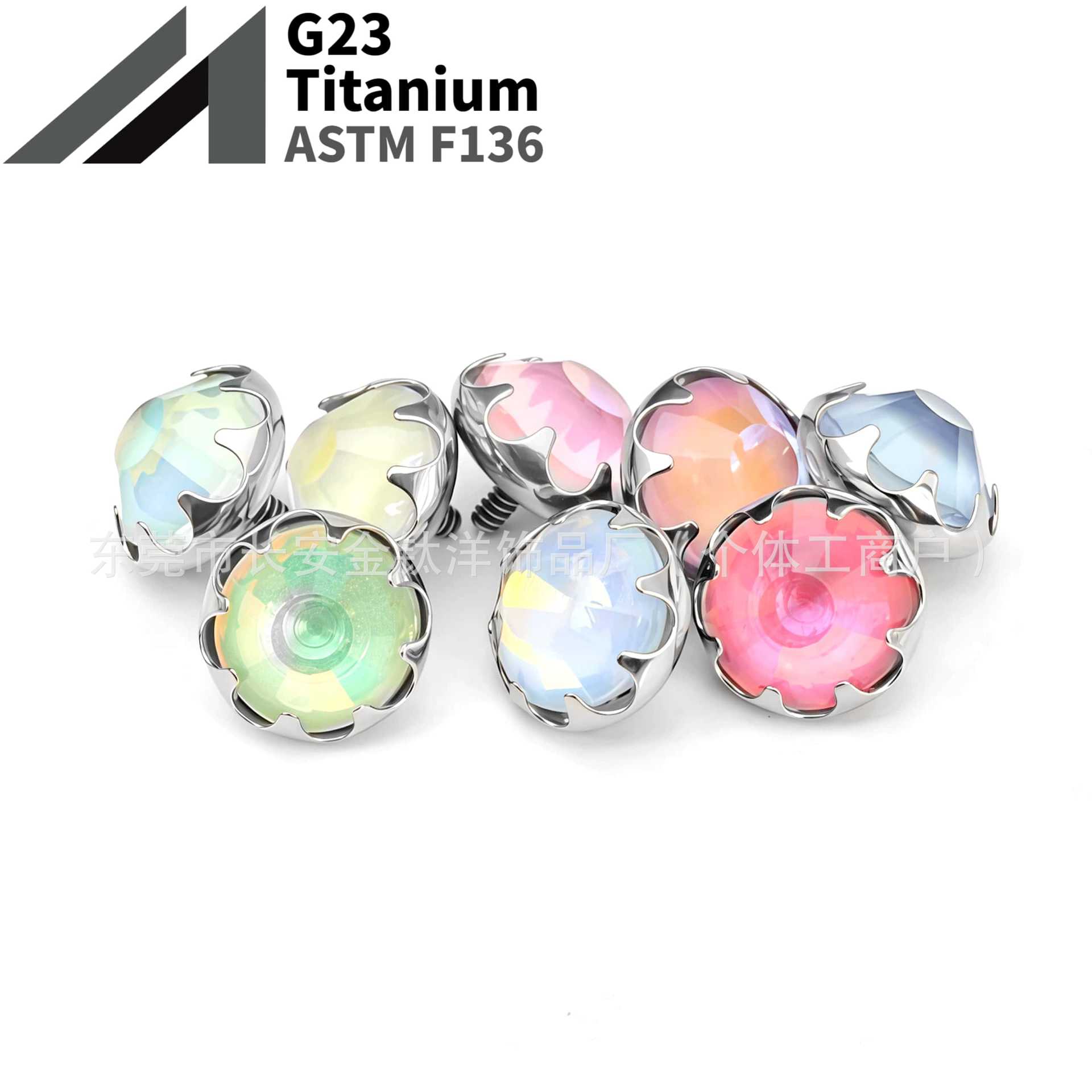 16G labret stud size and finish detail