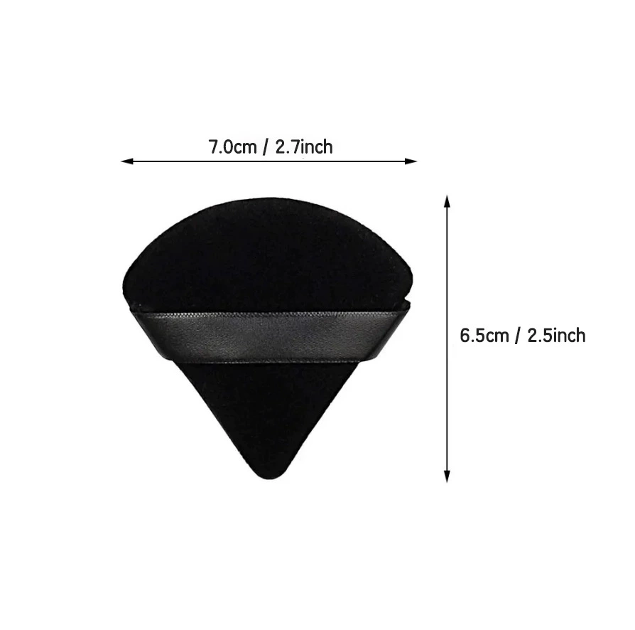 Loose Powder Puff Triangular Soft Sponge, Velvet Makeup Applicator, Multi-color Options