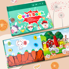 Sticker book quiet stick book 0.4 busy book children's educational toys repeated stick book literacy 3-6 years old