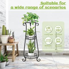 新商品越境高植物棚室内室外コーナー三階植物棚花園客間防錆鉄植木鉢棚