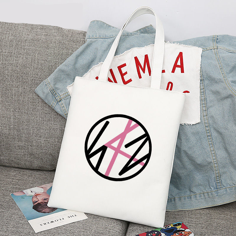 Niños calmados maxident periférico impreso lienzo bolso de hombro estudiante bolsa de compras portátil comercio exterior global