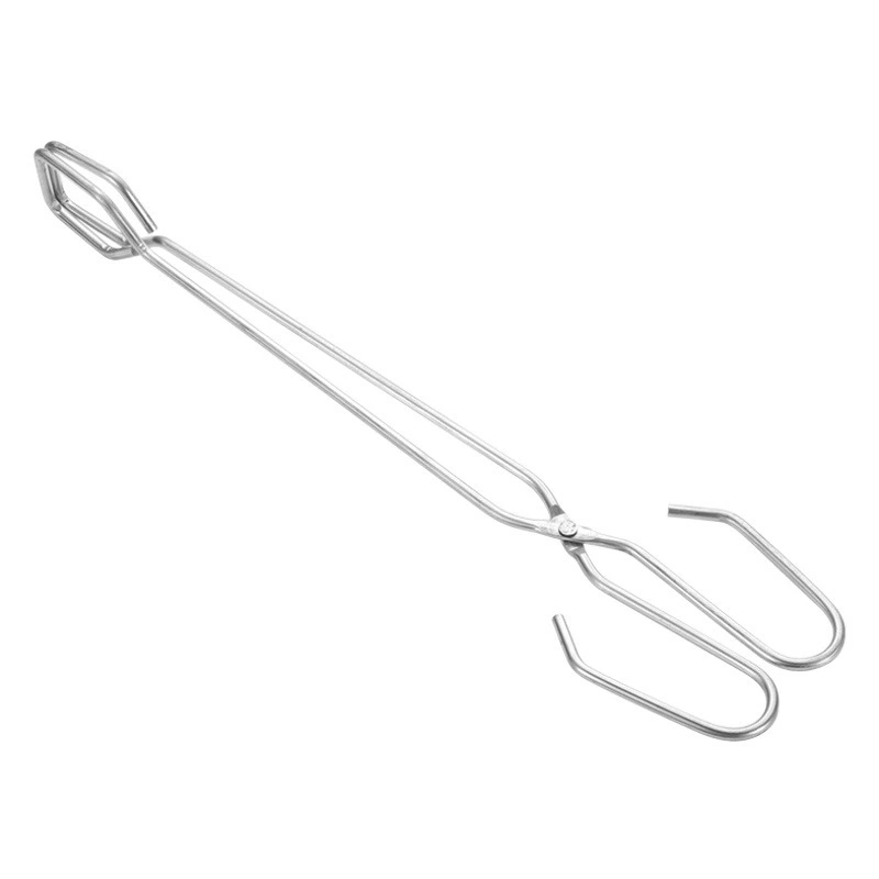 Инструменты для барбекю уголь зажим на открытом воздухе барбекю против ожогов длинная ручка углеродный зажим ножничный Тип многофункциональные пожарные Щипцы Зажим оптом