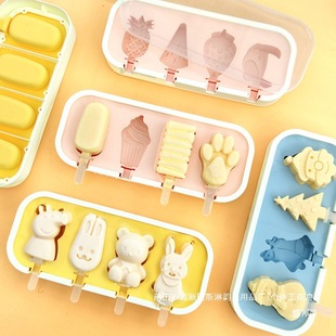 Ice Cream Mold Food Grade Silicone Kidsren's Popsicle Household Homemade Popsicle Ice Cream Special Sorbet Cheese Stick