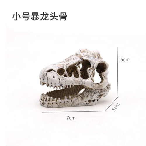 Aquarium fish tank ornaments, water plants and landscaping, dinosaurs, resin skull reptiles, bearded dragons and landscaping/decoration