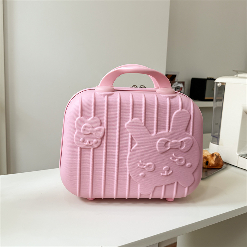 Estuche de Maquillaje Portátil de 14 Pulgadas de PP, Impermeable con Candado para Viajes