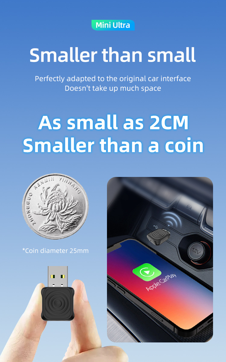 Cross-Border Carlinkit Original Car Wired to Wireless Carplay Two-In-One Interconnection Android Auto Box