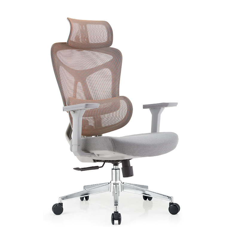 017 - 38 - J0013 * marco gris (algodón de alta espalda + pasamanos 3D + chasis de tres marchas + pies de nylon) 73 * 40 * 64 * 18KG