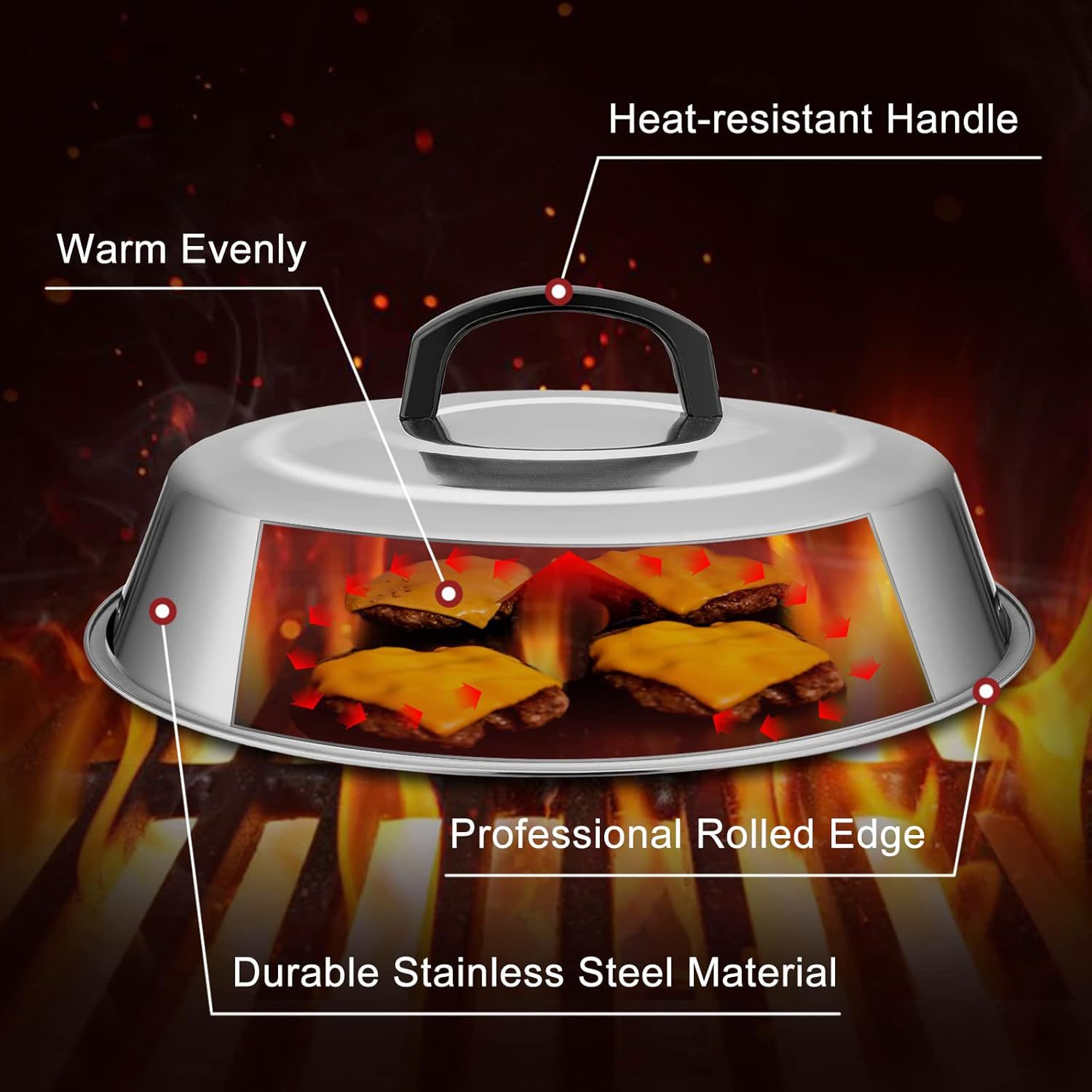 Amazon transfronterizo de acero inoxidable parrilla set al aire libre barbecue platos de cocina hamburguesa pala combinación completa