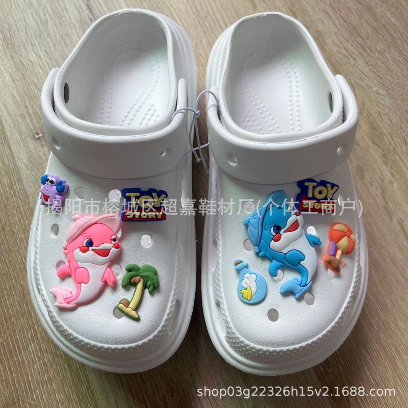 Hoyo Hoyo accesorios de zapatos lindos dibujos animados DIY botones de zapatos floral botones de zapatos accesorios botones de botones accesorios botones de PVC botones de zapatos