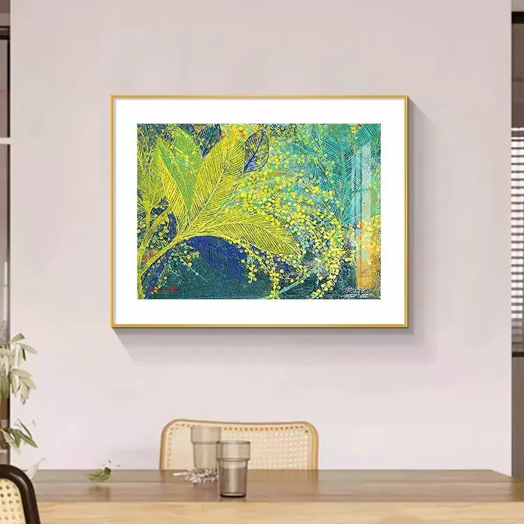 现代简约餐厅装饰画抽象艺术单幅餐桌背景墙饭厅挂画批发轻奢