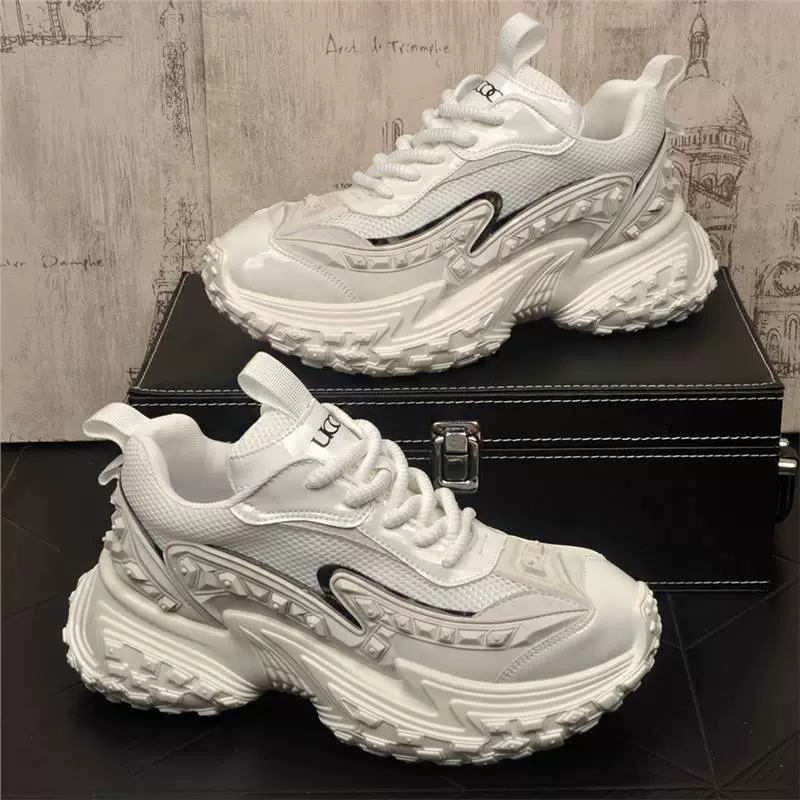 Мужские дизайнерские дышащие кроссовки из сетки, мода 2025 года, уличные меховые кроссовки на толстой нескользящей подошве, повседневная обувь для улицы