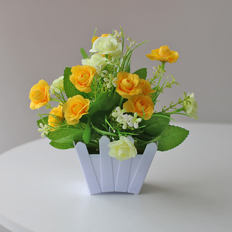 Planta artificial bonsai eucalipto Lysiana flor artificial planta verde Planta artificial decoración del hogar Fuente de la fábrica