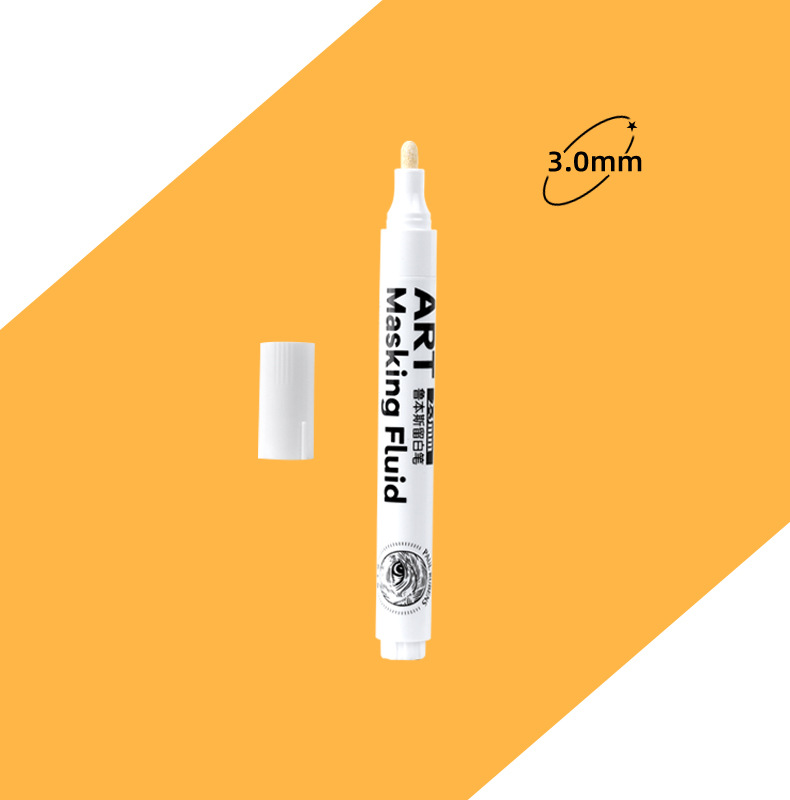 Rubens acuarela pintura especial pluma blanca flujo blanco líquido chino pintura cubierta pegamento blanco piel de cerdo limpie la goma árabe