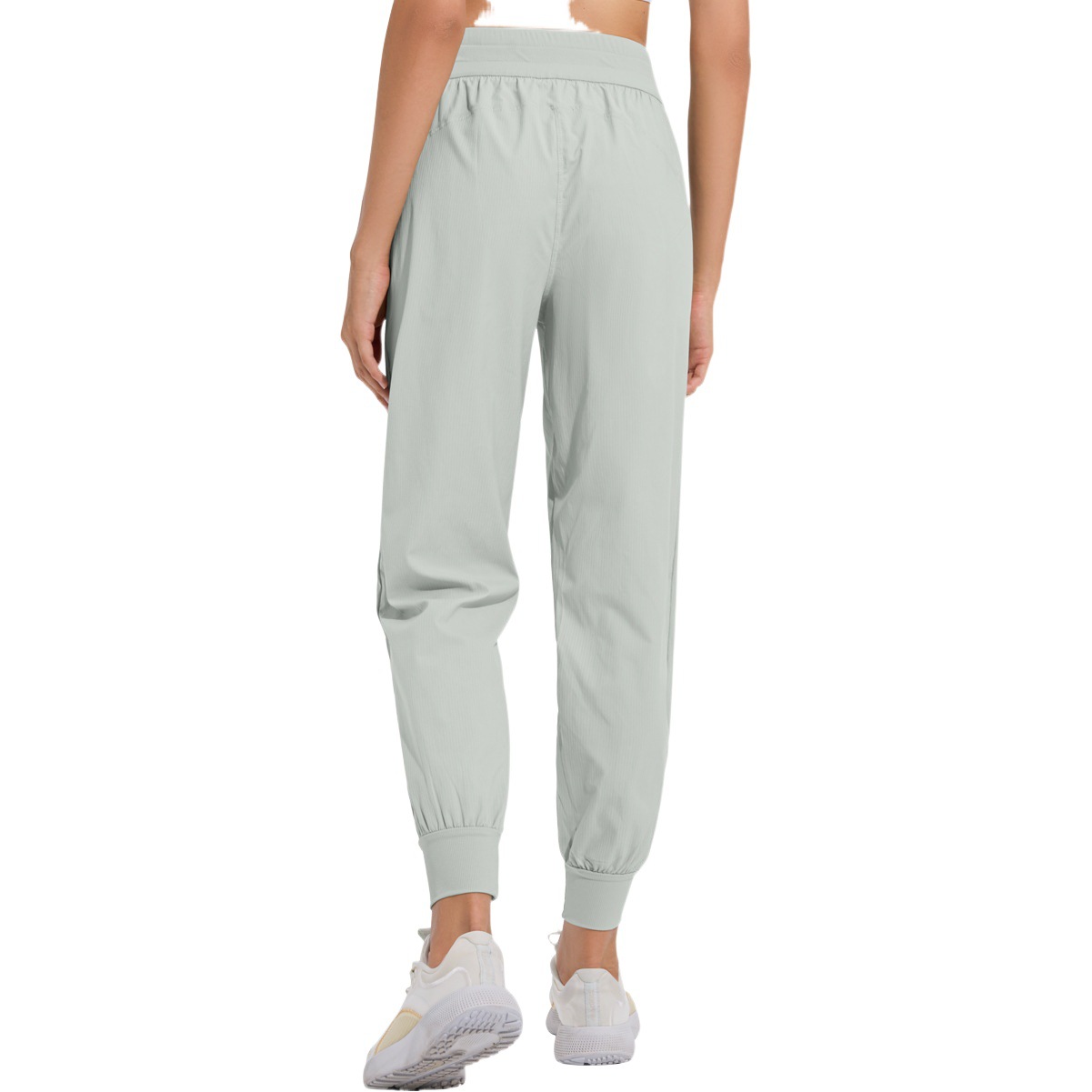 Pantalones deportivos ocasionales sueltos de las mujeres con cordón leggings flacos pantalones de yoga de baile pantalones transpirables ropa de entrenamiento