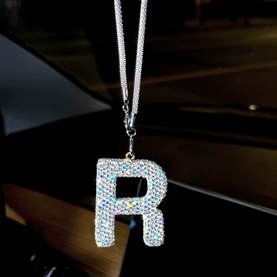 Car hanging – Car Rearview Mirror Decoration, Car - pendant-diamond-letter-r