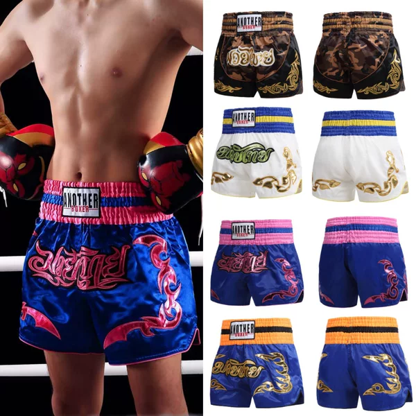Fighting Shorts for Adults and Children, Boxing Shorts, Sanda Pants, Ufc Free Fighting Training Clothes, Men's and Women's Muay Thai Pants