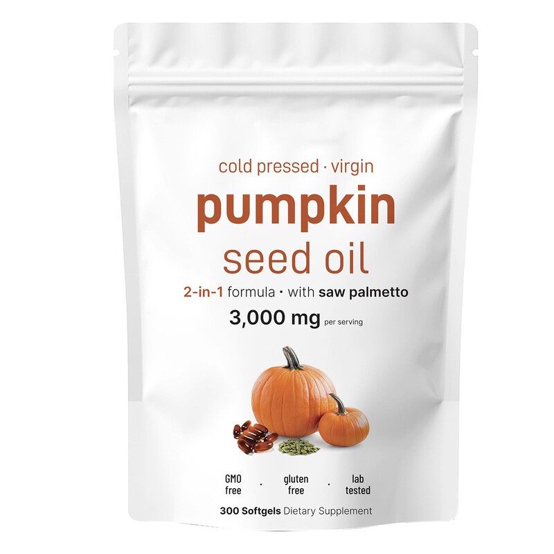 Cross-Border Tk Amazon Big Health Pumpkin Seed Oil Capsules in Stock for Health Support, Supports Oem Pumpkin Seed Oil Capsules