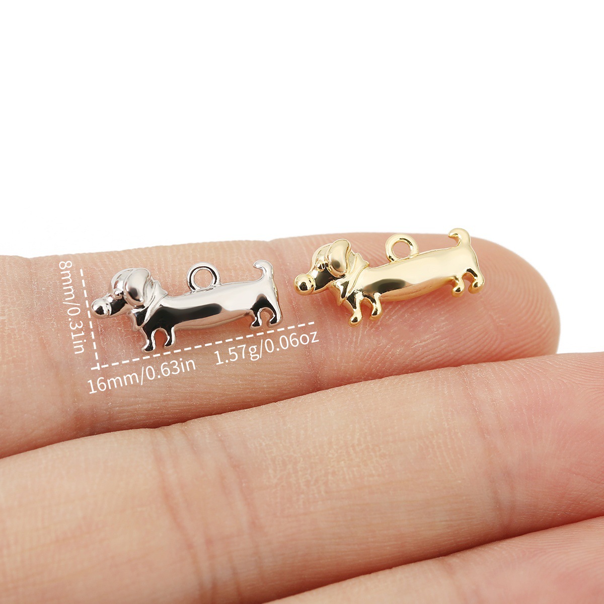 아마존 베스트셀러 닥스훈트 펜던트 싱글 펜던트 작은 펜던트 diy 액세서리 팔찌 목걸이 쥬얼리 액세서리 작은 보석