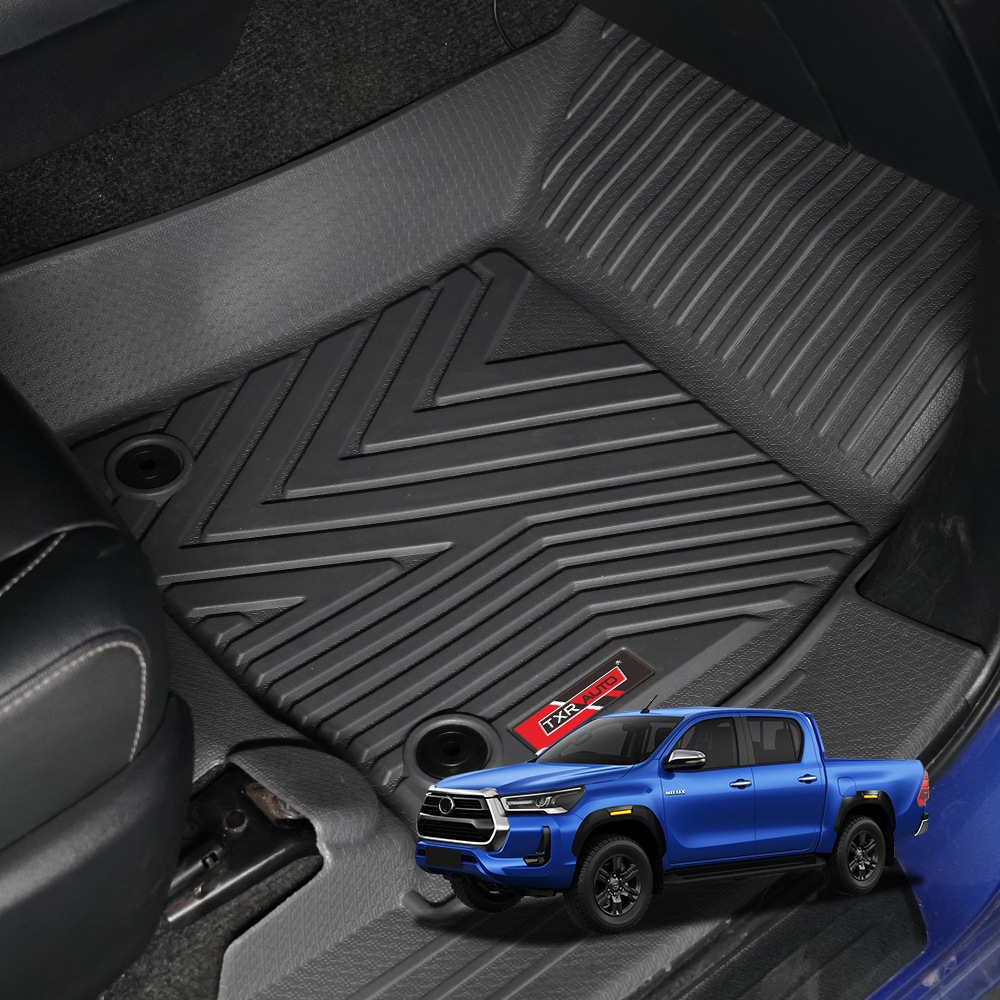 Txinrui es adecuado para Toyota Hailax Hilux almohadilla de pie de tpe completa almohadilla de coche antideslizante completamente envolvente para coche especial