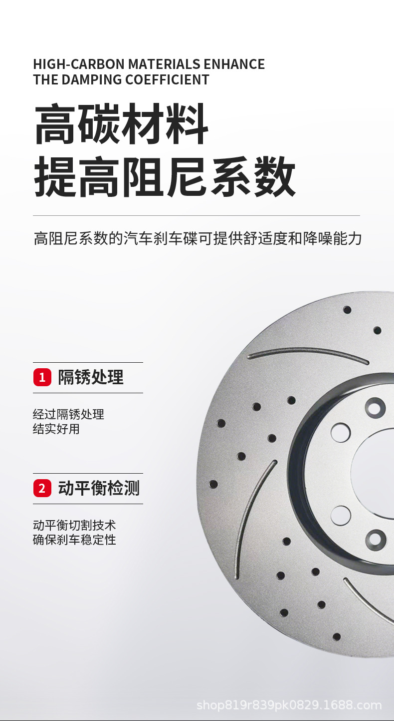 Factory wholesale brake discs suitable for BMW 730 740, wholesale of a pair of brake discs