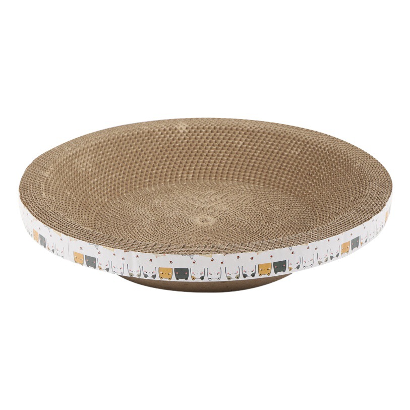Cat Scratch Board Scratch-resistant Scratch-resistant Bowl Cat Nest Corrugated Round Oval Cat Scratch Basin Cat Toy in stock Wholesale