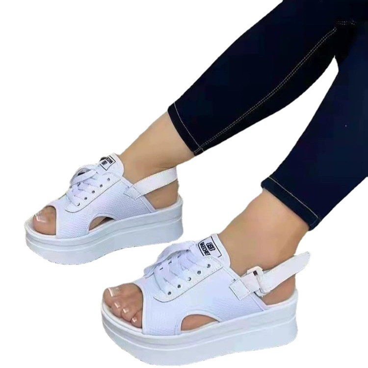 Sandals with velcro for leisure, 2023, European style, plus size
