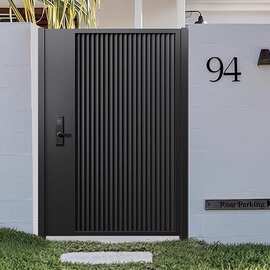 全亿铝合金户外庭院大门院子栅栏花园别墅门不锈钢单双开子母大门