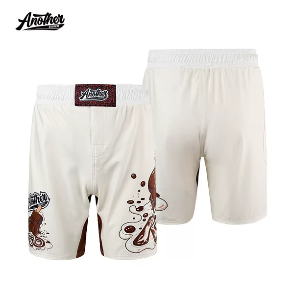 Anotherboxer Ice Cream-Colored Brazilian Jiu-Jitsu Training Pants, Elastic Mma Mixed Martial Arts Competition Pants