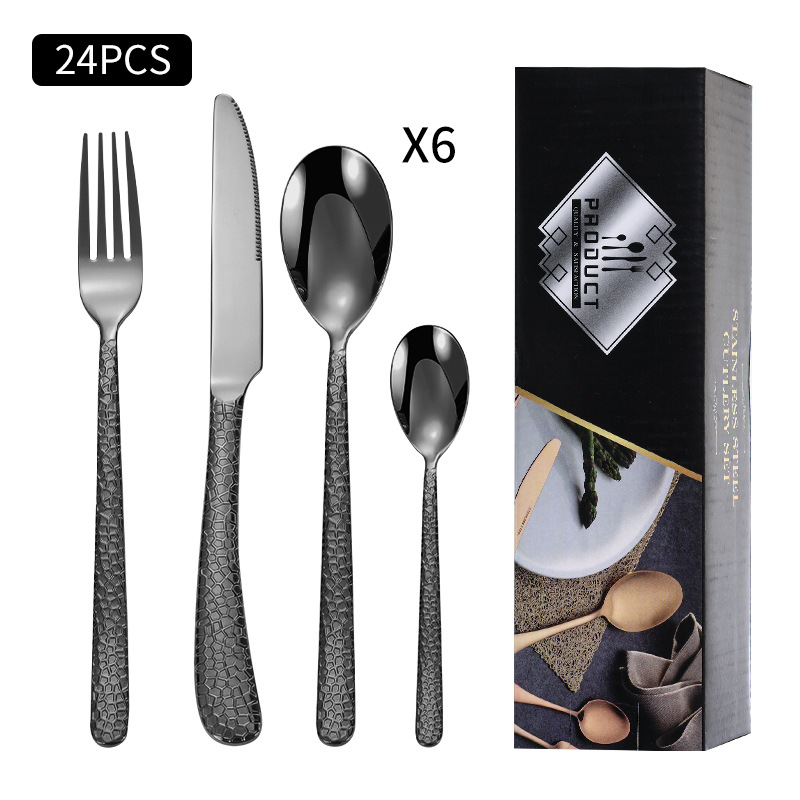 Negro 24PCS (nueva caja negra)