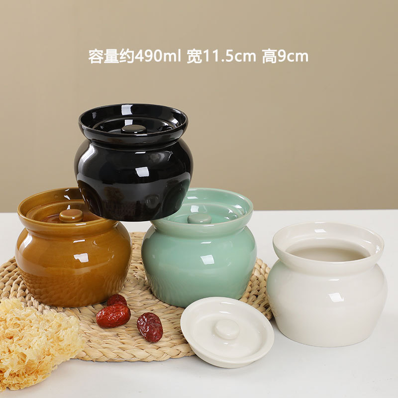 Olla de olla de barro guisada en agua, olla de estofado para una persona, olla de sopa con tapa, snacks de Shaxian, olla de sopa hirviendo de cerámica, venta directa de fábrica