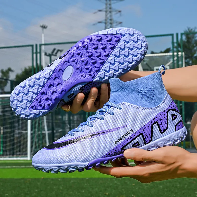 Tenis de Fútbol de Bota Modelo 16 de Cuero Sintético para Césped Artificial