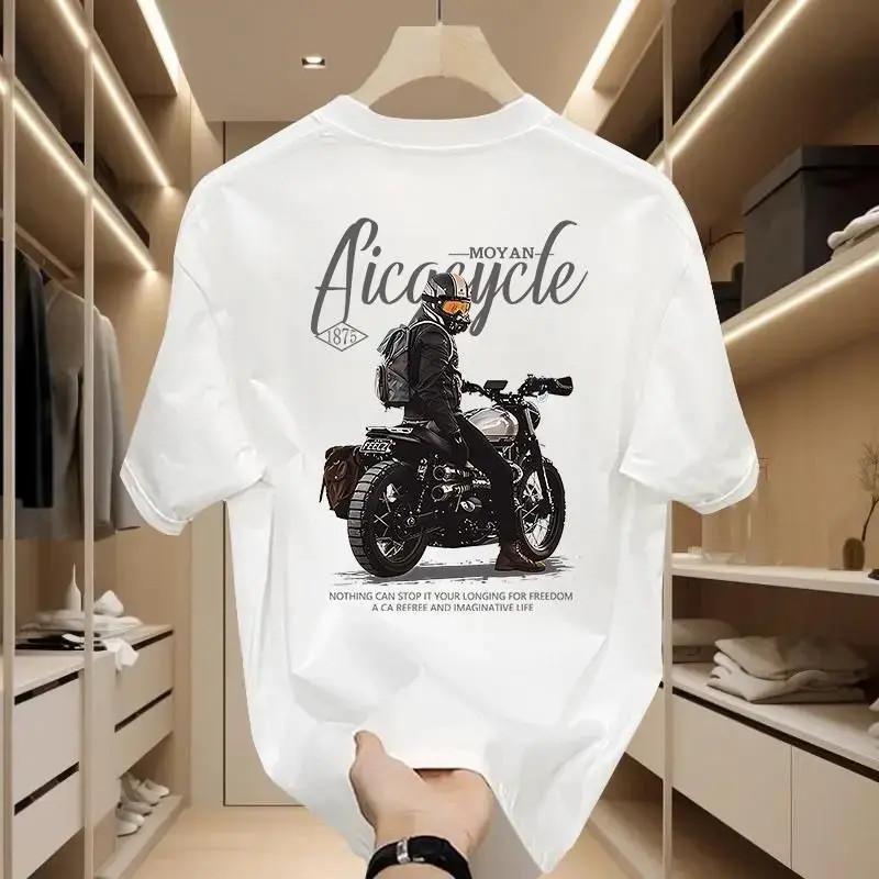 2026 New Popular Summer Pure Cotton Short-Sleeve T-Shirt with Ins-Style Print, Simple and Versatile Top, Trendy Brand T-Shirt