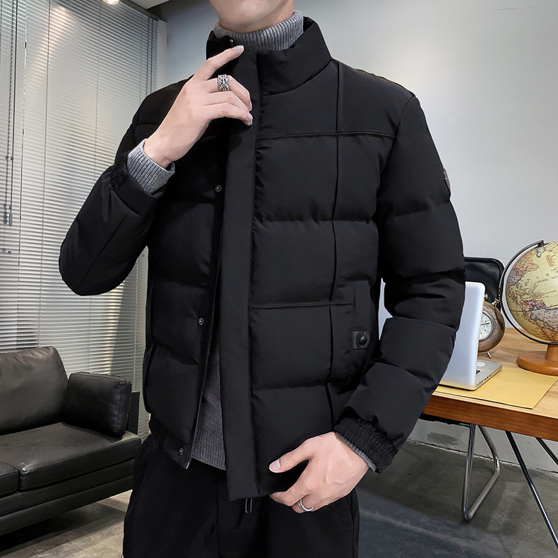 Transfronterizos de plumón hombre otoño invierno chaqueta 2025 nueva moda engrosada de plumón chaqueta de algodón marca de moda
