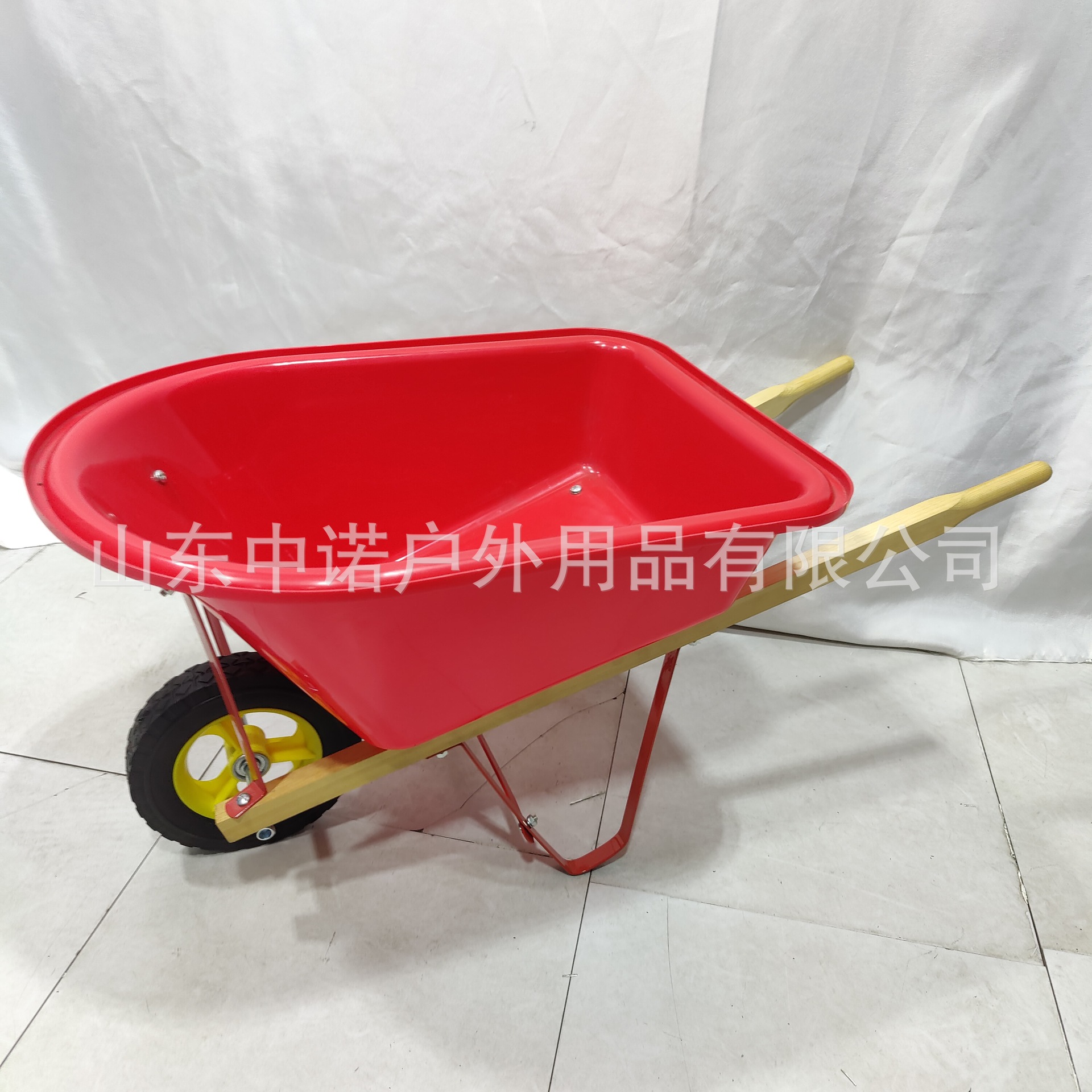 木质塑料斗户外花园独轮儿童手推车 翻斗小手推车 玩沙玩具推沙车