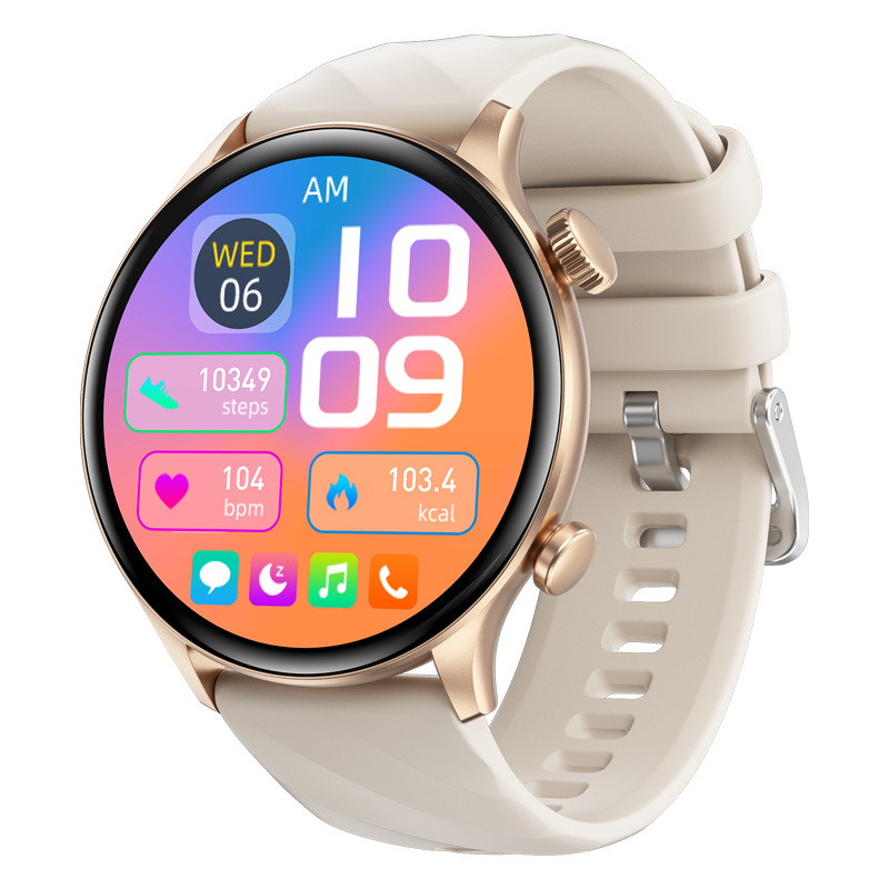 Reloj Inteligente 2024zw63 con Llamadas Bluetooth, Pantalla Redonda, Multifuncional para Salud y Deportes